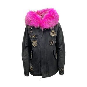 As65 Canvas Embellished Parka Jacket Women